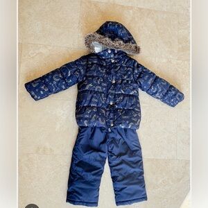 🤩 Carter's Navy Blue Kids' Winter Snowsuit and Jacket Set